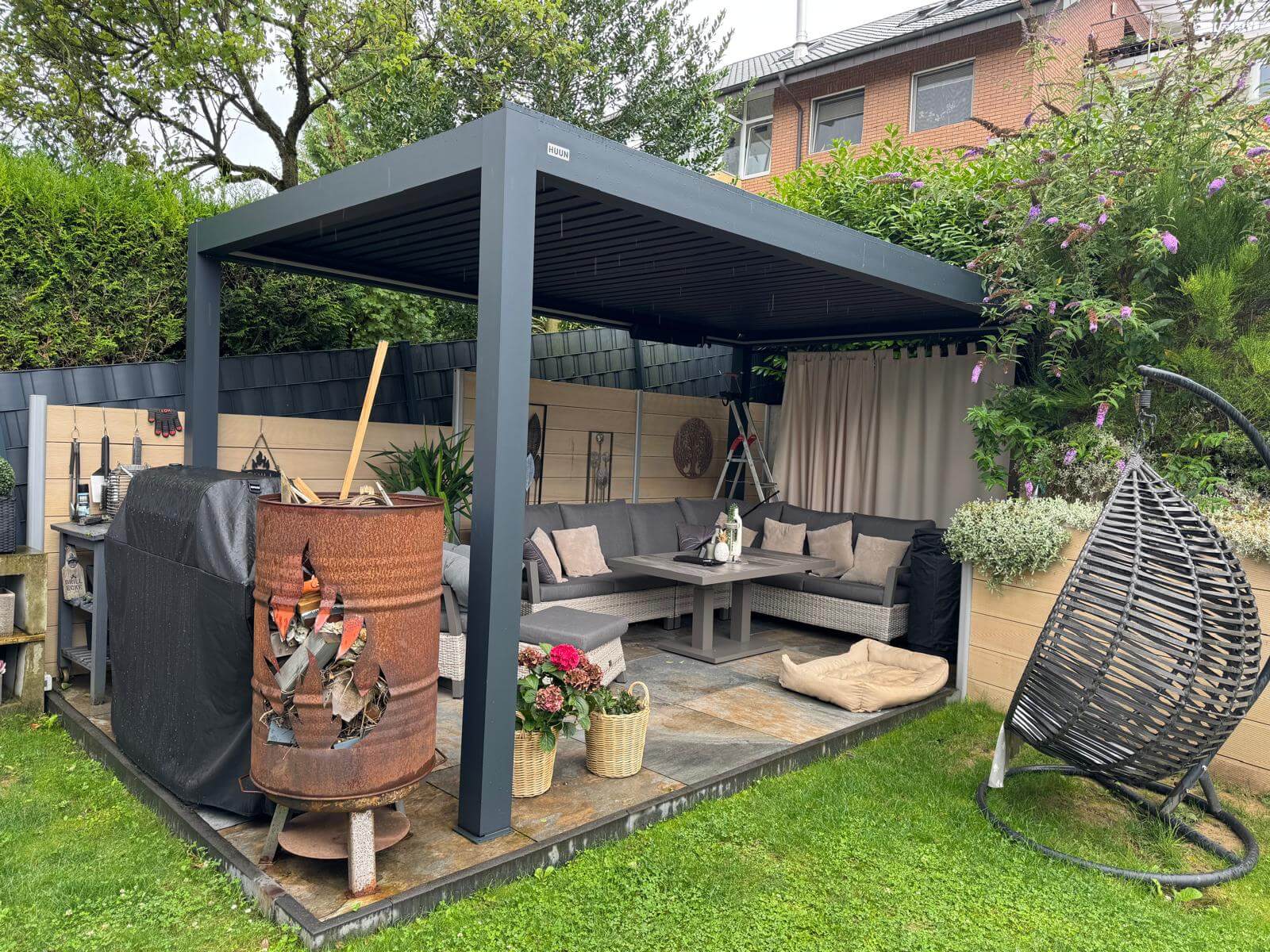 HUUN Pergola Piano, Lamellendach manuell photo review