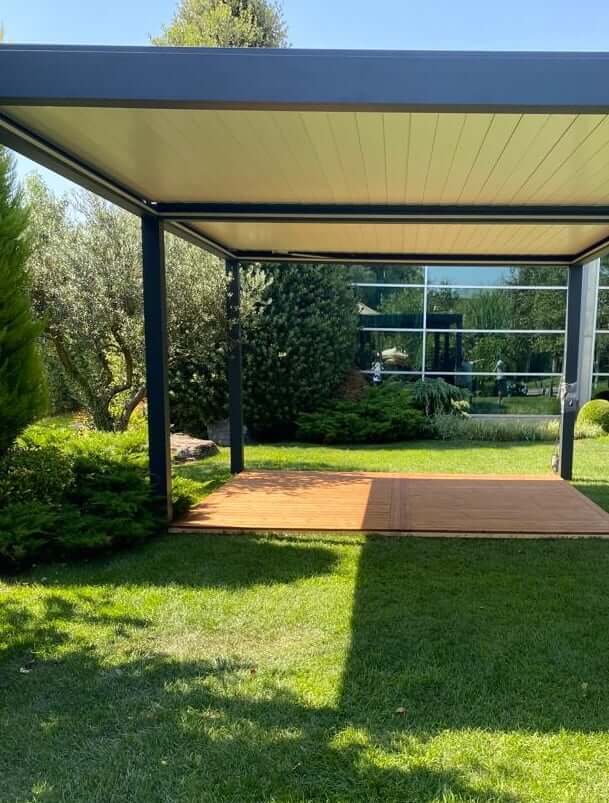 HUUN Pergola Equa, Lamellendach elektrisch mit LED photo review